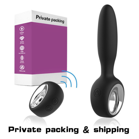 Вибрационное анальное силиконовое кольцо с ПДУ