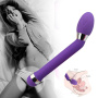 Фиолетовый вибратор с изогнутой головкой